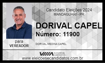 Candidato DORIVAL CAPEL 2024 - MANDAGUARI - Eleições