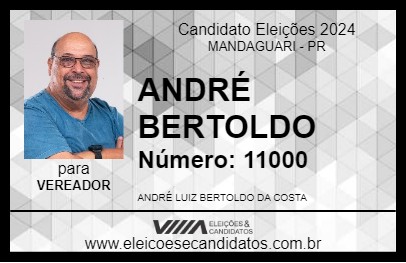 Candidato ANDRÉ BERTOLDO 2024 - MANDAGUARI - Eleições