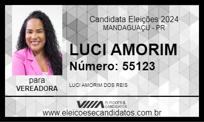 Candidato LUCI AMORIM 2024 - MANDAGUAÇU - Eleições