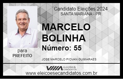 Candidato MARCELO BOLINHA 2024 - SANTA MARIANA - Eleições