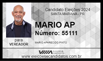 Candidato MARIO AP 2024 - SANTA MARIANA - Eleições