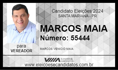 Candidato MARCOS MAIA 2024 - SANTA MARIANA - Eleições