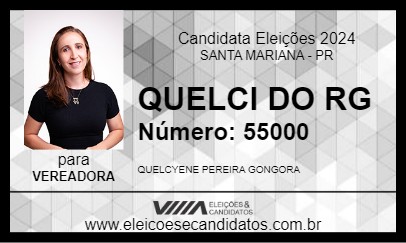 Candidato QUELCI DO RG 2024 - SANTA MARIANA - Eleições