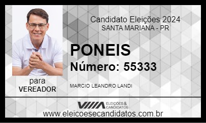 Candidato PONEIS 2024 - SANTA MARIANA - Eleições