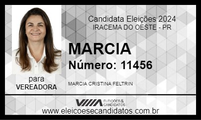 Candidato MARCIA 2024 - IRACEMA DO OESTE - Eleições