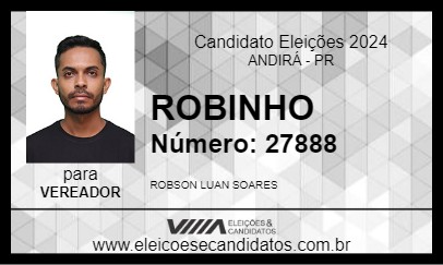 Candidato ROBINHO 2024 - ANDIRÁ - Eleições