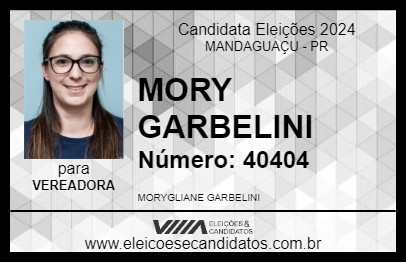 Candidato MORY GARBELINI 2024 - MANDAGUAÇU - Eleições