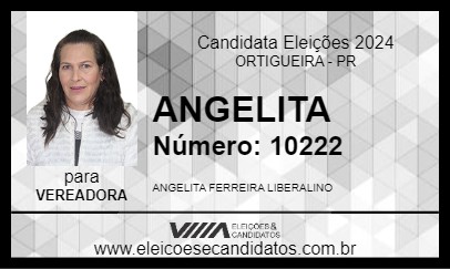 Candidato ANGELITA 2024 - ORTIGUEIRA - Eleições