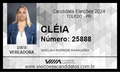 Candidato CLÉIA 2024 - TOLEDO - Eleições