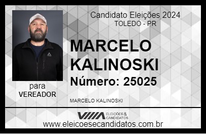 Candidato MARCELO KALINOSKI 2024 - TOLEDO - Eleições