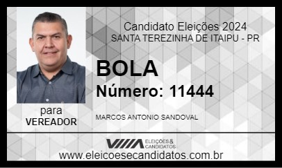 Candidato BOLA 2024 - SANTA TEREZINHA DE ITAIPU - Eleições