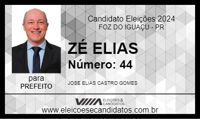 Candidato ZÉ ELIAS 2024 - FOZ DO IGUAÇU - Eleições