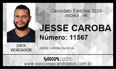 Candidato JESSE CAROBA 2024 - ANDIRÁ - Eleições