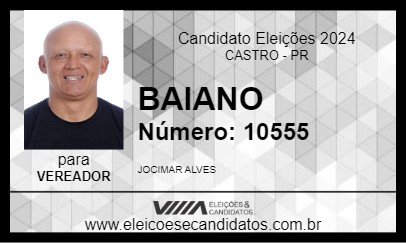 Candidato BAIANO 2024 - CASTRO - Eleições