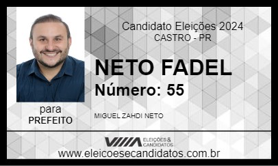 Candidato NETO FADEL 2024 - CASTRO - Eleições