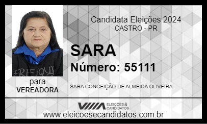 Candidato SARA 2024 - CASTRO - Eleições