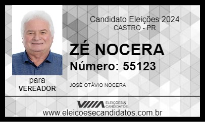 Candidato ZÉ NOCERA 2024 - CASTRO - Eleições