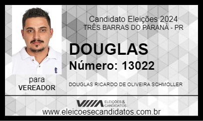 Candidato DOUGLAS 2024 - TRÊS BARRAS DO PARANÁ - Eleições