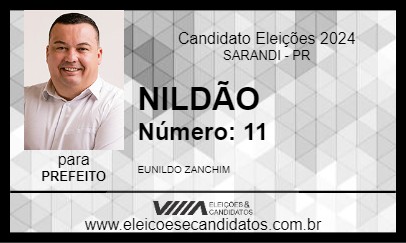 Candidato NILDÃO 2024 - SARANDI - Eleições