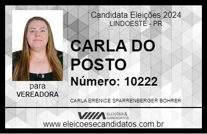 Candidato CARLA 2024 - LINDOESTE - Eleições