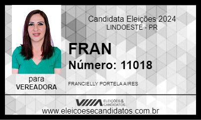 Candidato FRAN 2024 - LINDOESTE - Eleições