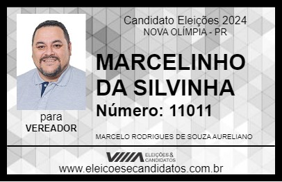 Candidato MARCELINHO DA SILVINHA 2024 - NOVA OLÍMPIA - Eleições