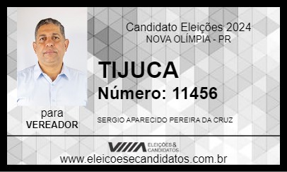 Candidato TIJUCA 2024 - NOVA OLÍMPIA - Eleições