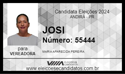 Candidato JOSI 2024 - ANDIRÁ - Eleições