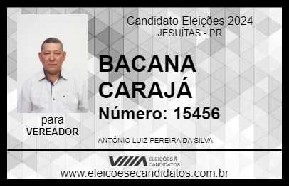 Candidato BACANA CARAJÁ 2024 - JESUÍTAS - Eleições