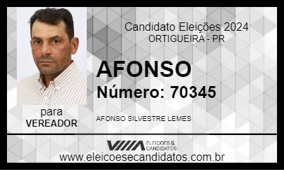 Candidato AFONSO 2024 - ORTIGUEIRA - Eleições