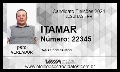 Candidato ITAMAR 2024 - JESUÍTAS - Eleições