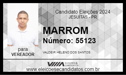 Candidato MARROM 2024 - JESUÍTAS - Eleições