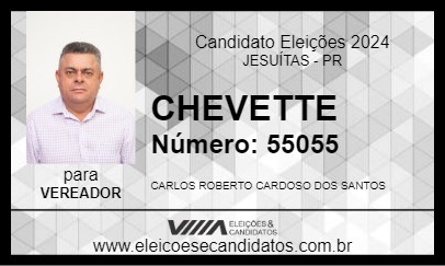 Candidato CHEVETTE 2024 - JESUÍTAS - Eleições