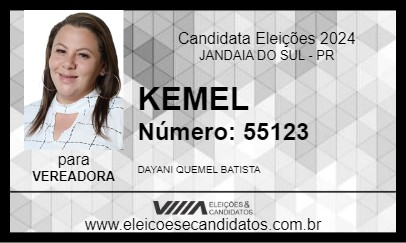 Candidato KEMEL 2024 - JANDAIA DO SUL - Eleições