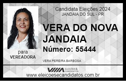 Candidato VERA DO NOVA JANDAIA 2024 - JANDAIA DO SUL - Eleições