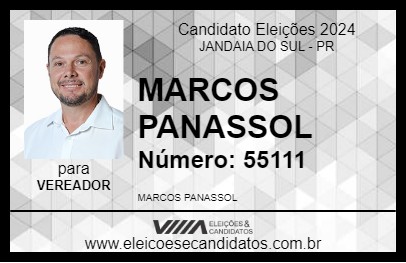 Candidato MARCOS PANASSOL 2024 - JANDAIA DO SUL - Eleições