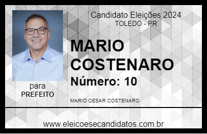 Candidato MARIO COSTENARO 2024 - TOLEDO - Eleições