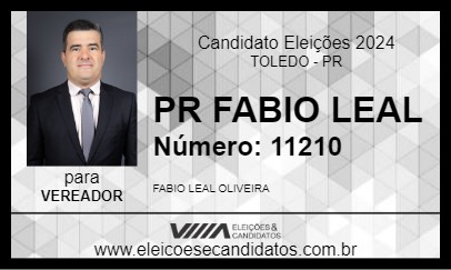 Candidato PR FABIO LEAL 2024 - TOLEDO - Eleições