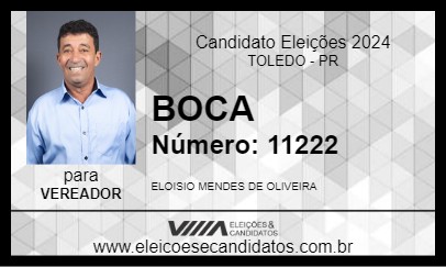 Candidato BOCA 2024 - TOLEDO - Eleições