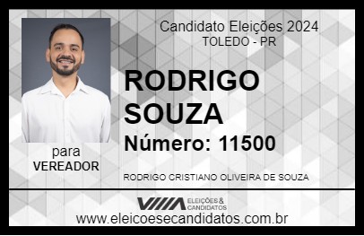 Candidato RODRIGO SOUZA 2024 - TOLEDO - Eleições