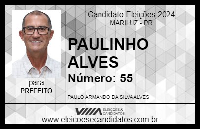 Candidato PAULINHO ALVES 2024 - MARILUZ - Eleições