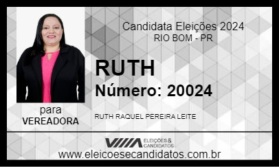 Candidato RUTH 2024 - RIO BOM - Eleições