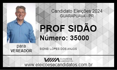 Candidato PROF SIDÃO 2024 - GUARAPUAVA - Eleições