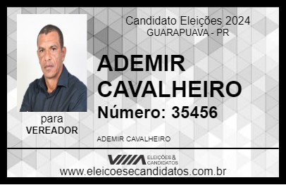 Candidato ADEMIR CAVALHEIRO 2024 - GUARAPUAVA - Eleições