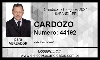 Candidato CARDOZO 2024 - SARANDI - Eleições