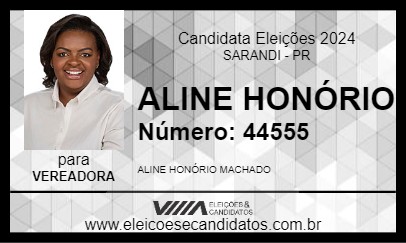 Candidato ALINE HONÓRIO 2024 - SARANDI - Eleições