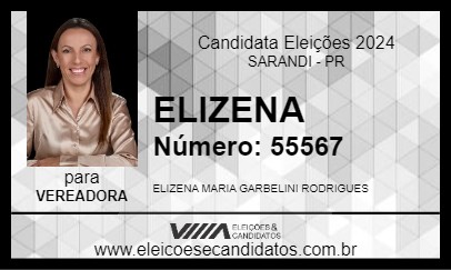 Candidato ELIZENA 2024 - SARANDI - Eleições