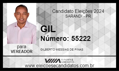 Candidato GIL 2024 - SARANDI - Eleições