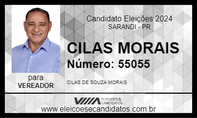 Candidato CILAS MORAIS 2024 - SARANDI - Eleições