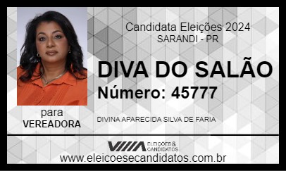 Candidato DIVA DO SALÃO 2024 - SARANDI - Eleições